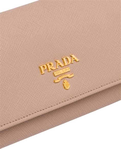 prada large saffiano leather wallet.